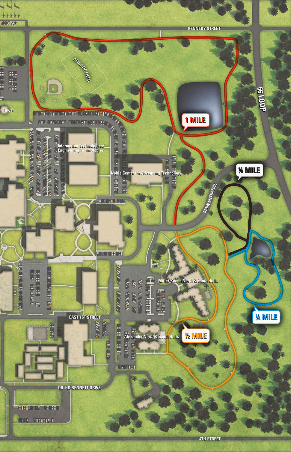 campus trail map 